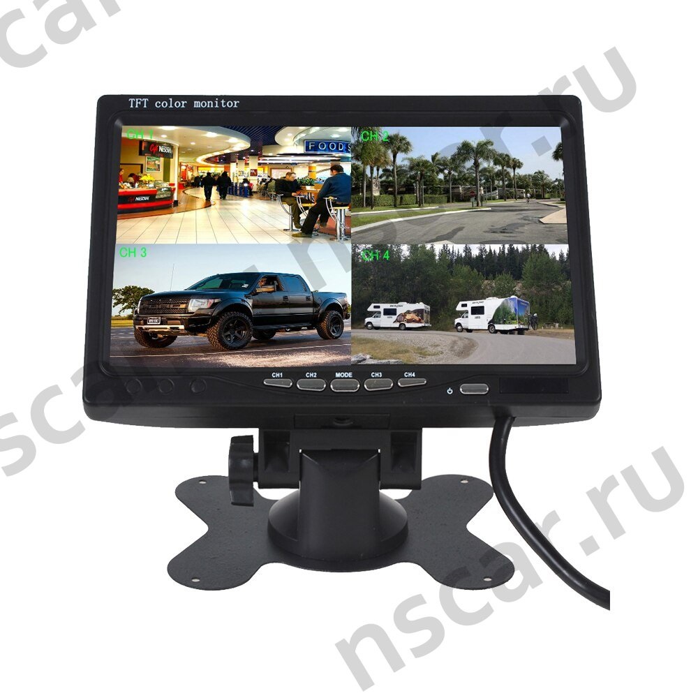Монитор NSCAR 7.0 (7") ver.02 (4 видеовхода) - ООО "Где Авто" Монитор NSCAR 7.0 (7") ver.02 (4 видеовхода) - ООО "Где Авто"