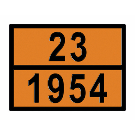 ТАБЛИЧКА ОПАСНЫЙ ГРУЗ 23-1954 газ сжатый легковоспламеняющийся, н.у.к. - ООО "Где Авто"