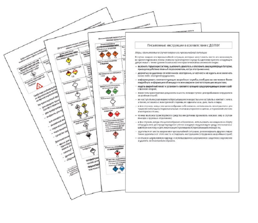 Письменные инструкции по ДОПОГ с ИНФО КАРТОЙ - ООО "Где Авто"