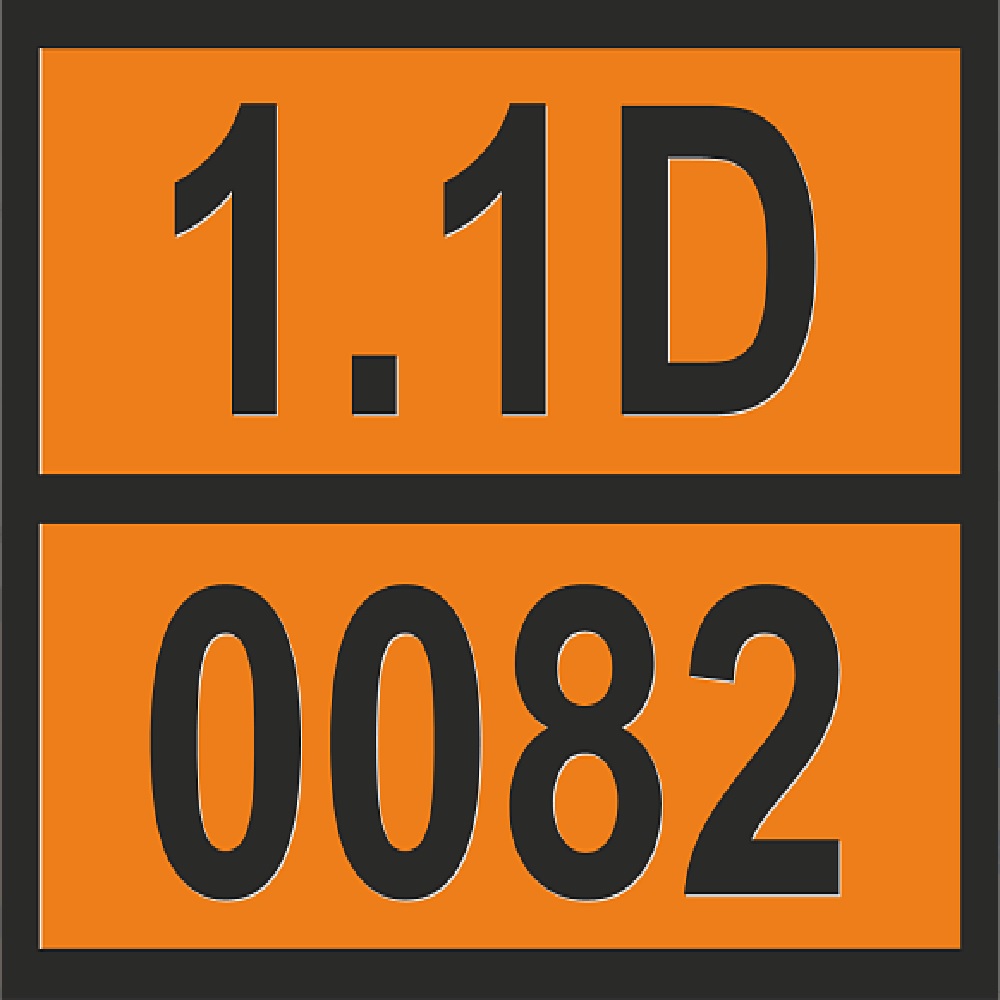 ТАБЛИЧКА ОПАСНЫЙ ГРУЗ 1.1D-0082 ВЗРЫВЧАТОЕ ВЕЩЕСТВО БРИЗАНТНОЕ, ТИП В - ООО "Где Авто"