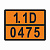 ТАБЛИЧКА ОПАСНЫЙ ГРУЗ 1.1D-0475 взрывчатые вещества, н.у.к. - ООО "Где Авто"