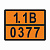 ТАБЛИЧКА ОПАСНЫЙ ГРУЗ 1.1B-0377 капсюли воспламенители - ООО "Где Авто"