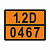 ТАБЛИЧКА ОПАСНЫЙ ГРУЗ 1.2D-0467 взрывчатые изделия, н.у.к. - ООО "Где Авто"