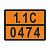 ТАБЛИЧКА ОПАСНЫЙ ГРУЗ 1.1C-0474 взрывчатые вещества, н.у.к. - ООО "Где Авто"