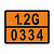 ТАБЛИЧКА ОПАСНЫЙ ГРУЗ 1.2G-0334 средства пиротехнические - ООО "Где Авто"
