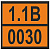 ТАБЛИЧКА ОПАСНЫЙ ГРУЗ 1.1В-0030 детонаторы электрические для взрывных работ - ООО "Где Авто"