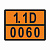 ТАБЛИЧКА ОПАСНЫЙ ГРУЗ 1.1D-0060 заряды дополнительные взрывчатые - ООО "Где Авто"