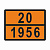 ТАБЛИЧКА ОПАСНЫЙ ГРУЗ 20-1956 газ сжатый - ООО "Где Авто"
