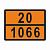 ТАБЛИЧКА ОПАСНЫЙ ГРУЗ 20-1066 азот сжатый - ООО "Где Авто"