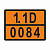ТАБЛИЧКА ОПАСНЫЙ ГРУЗ 1.1D-0084 взрывчатое вещество, бризантное, тип D - ООО "Где Авто"
